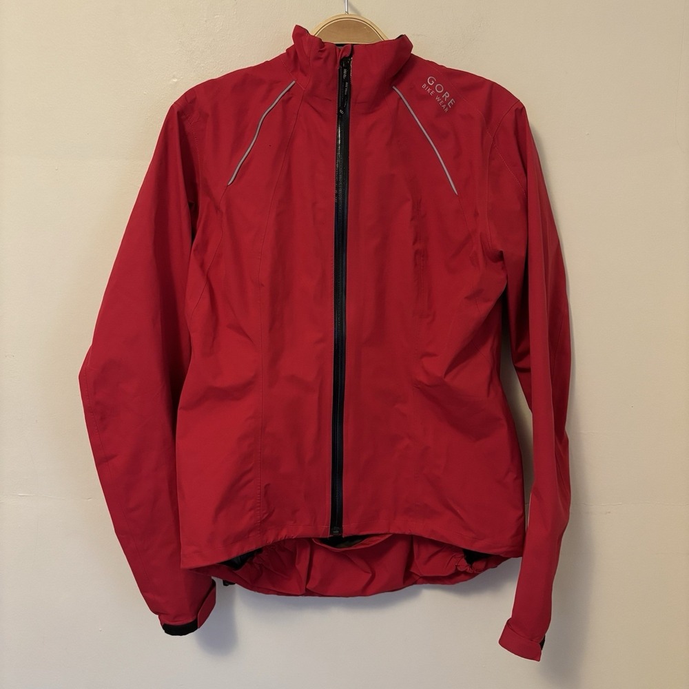 Gore Bike Wear Women's Paclite Waterproof Cycling Rain Jacket XS Red - Spots